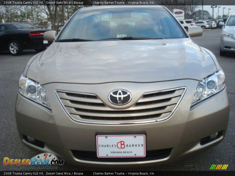 2008 Toyota Camry XLE V6 Desert Sand Mica / Bisque Photo #8