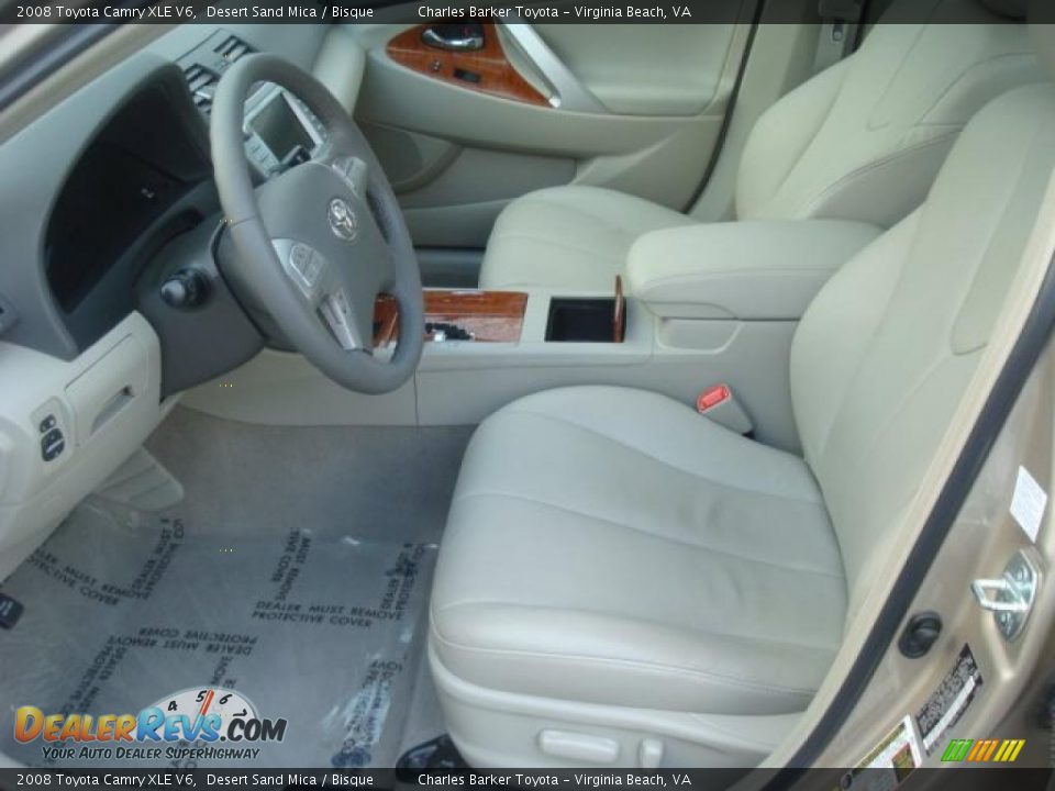 2008 Toyota Camry XLE V6 Desert Sand Mica / Bisque Photo #9