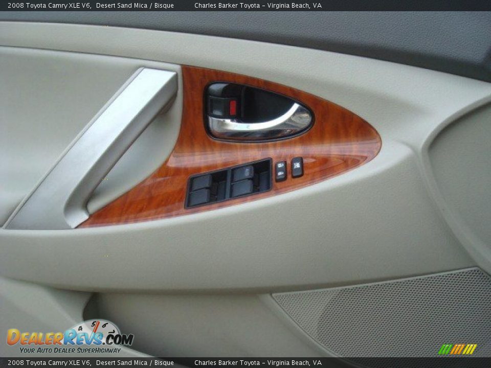 2008 Toyota Camry XLE V6 Desert Sand Mica / Bisque Photo #11
