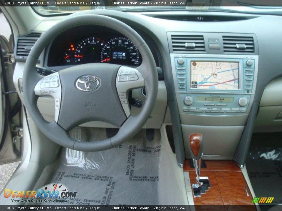 2008 Toyota Camry XLE V6 Desert Sand Mica / Bisque Photo #12