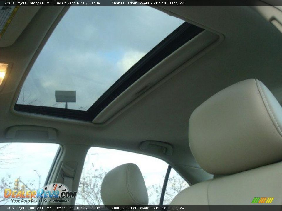 2008 Toyota Camry XLE V6 Desert Sand Mica / Bisque Photo #13