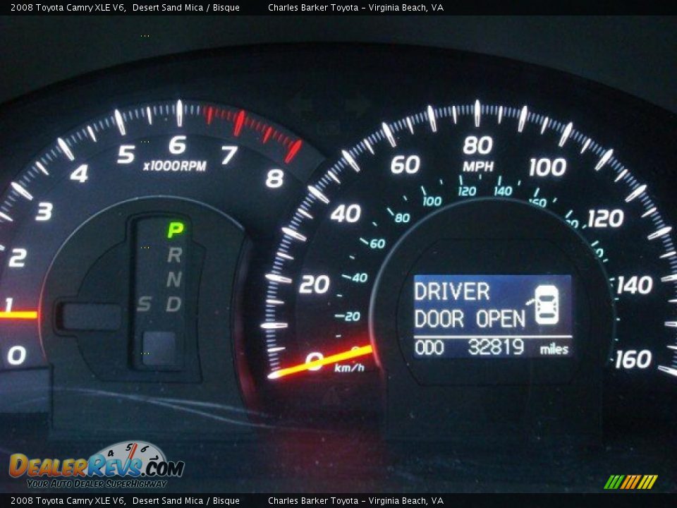 2008 Toyota Camry XLE V6 Desert Sand Mica / Bisque Photo #14