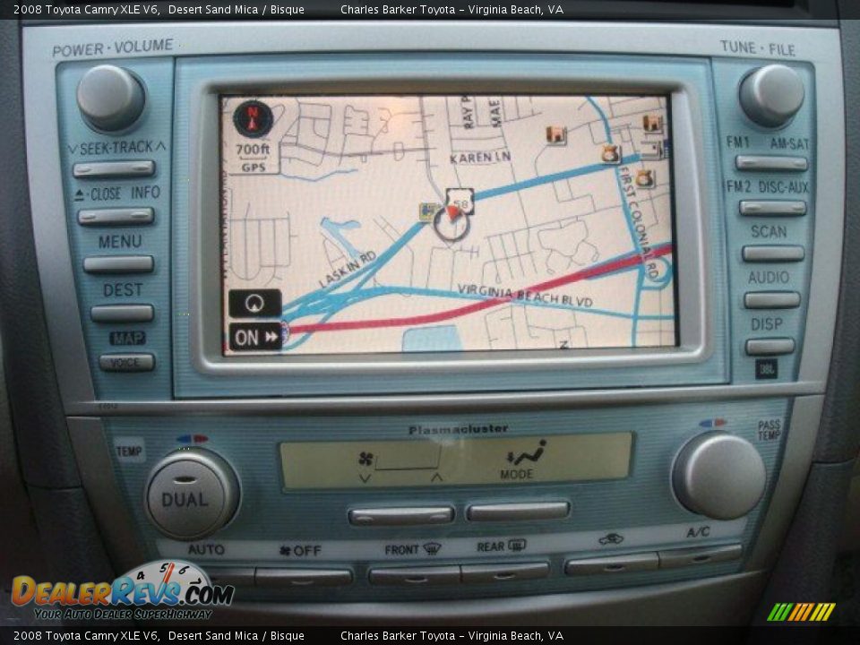 2008 Toyota Camry XLE V6 Desert Sand Mica / Bisque Photo #15