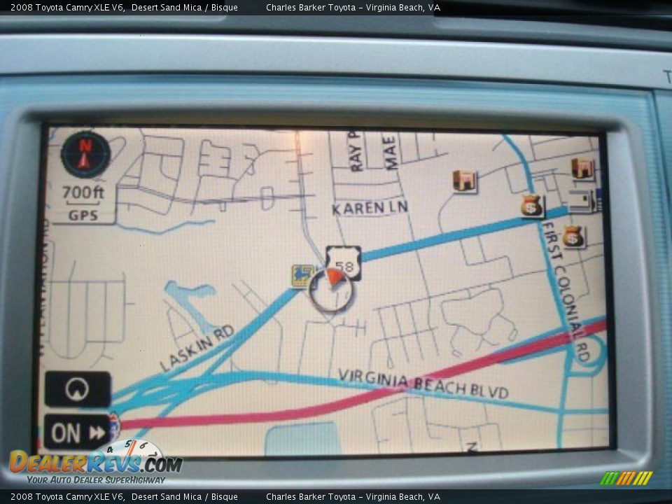 2008 Toyota Camry XLE V6 Desert Sand Mica / Bisque Photo #16