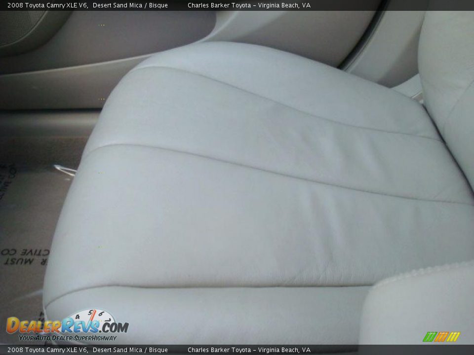 2008 Toyota Camry XLE V6 Desert Sand Mica / Bisque Photo #20