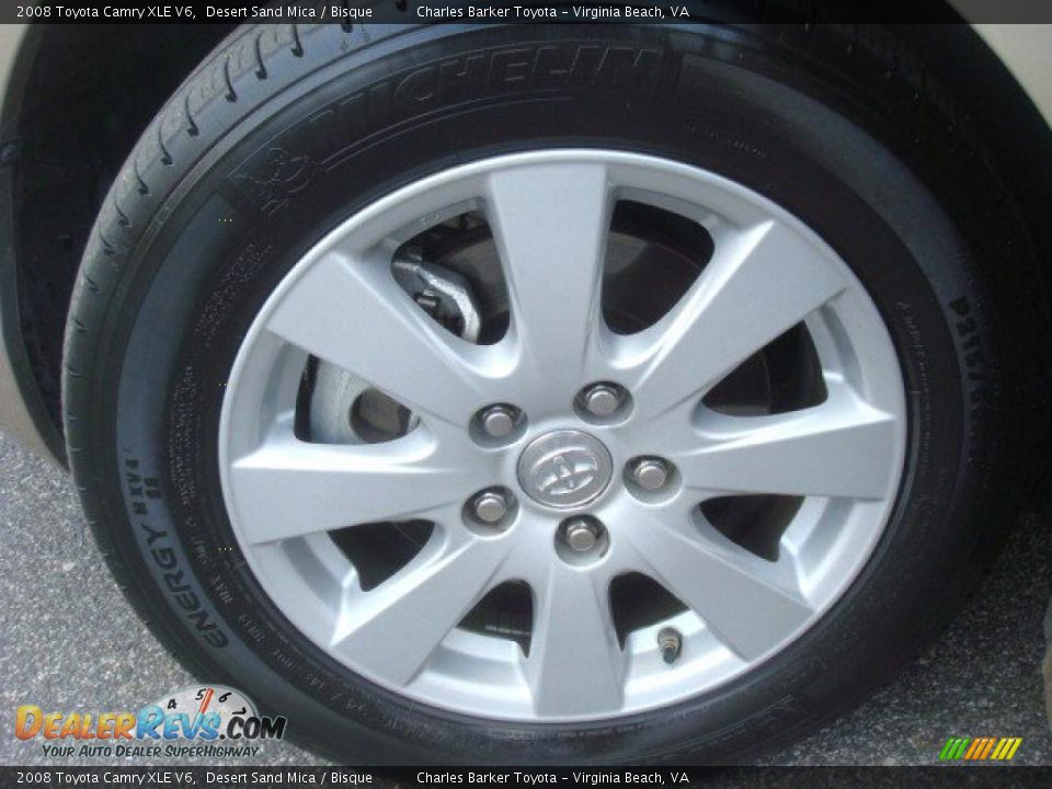 2008 Toyota Camry XLE V6 Desert Sand Mica / Bisque Photo #21