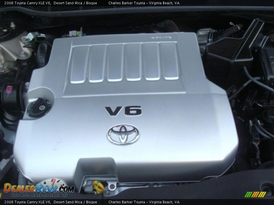 2008 Toyota Camry XLE V6 Desert Sand Mica / Bisque Photo #23