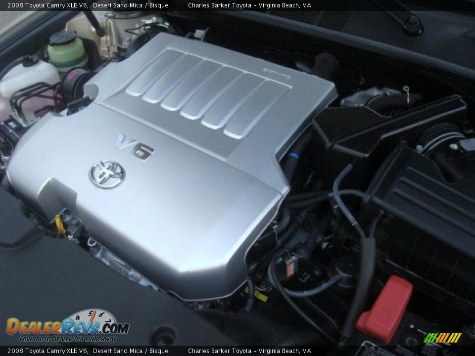2008 Toyota Camry XLE V6 Desert Sand Mica / Bisque Photo #24