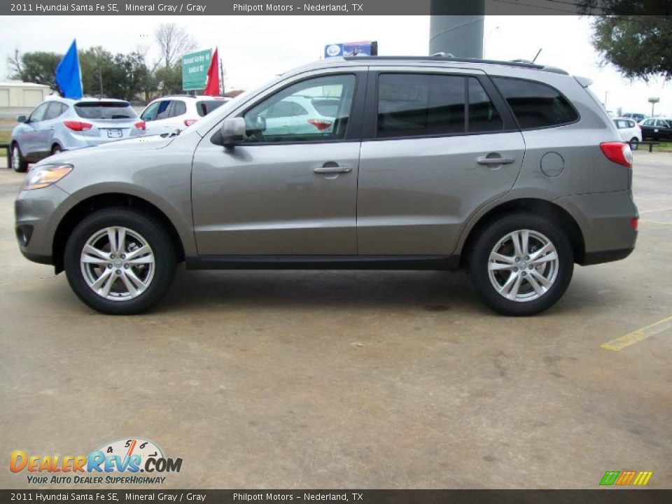 2011 Hyundai Santa Fe SE Mineral Gray / Gray Photo #6
