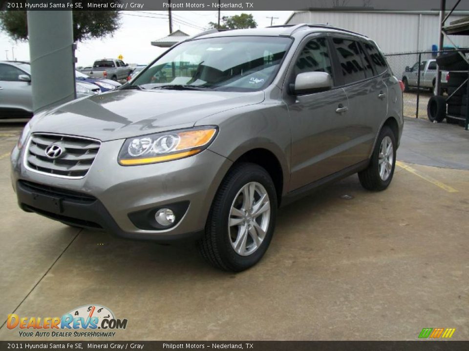 2011 Hyundai Santa Fe SE Mineral Gray / Gray Photo #7