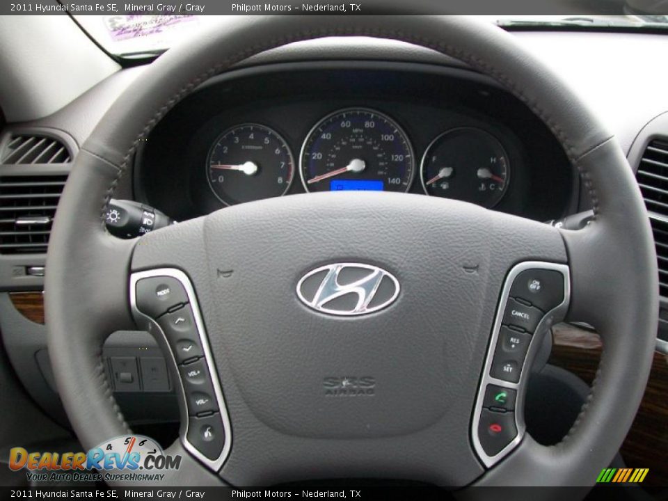 2011 Hyundai Santa Fe SE Mineral Gray / Gray Photo #32