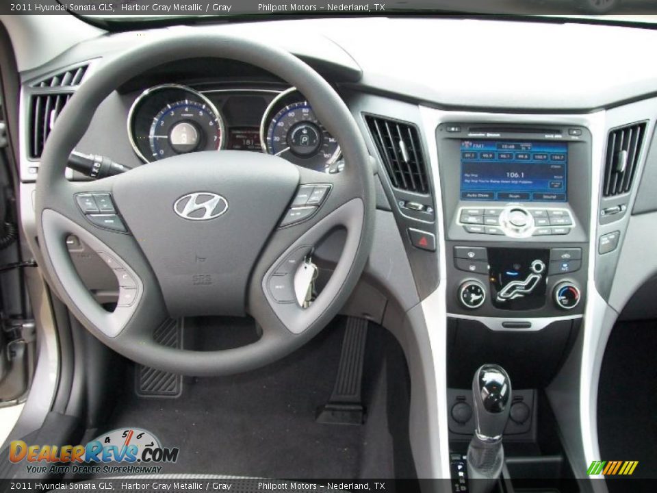 2011 Hyundai Sonata GLS Harbor Gray Metallic / Gray Photo #23