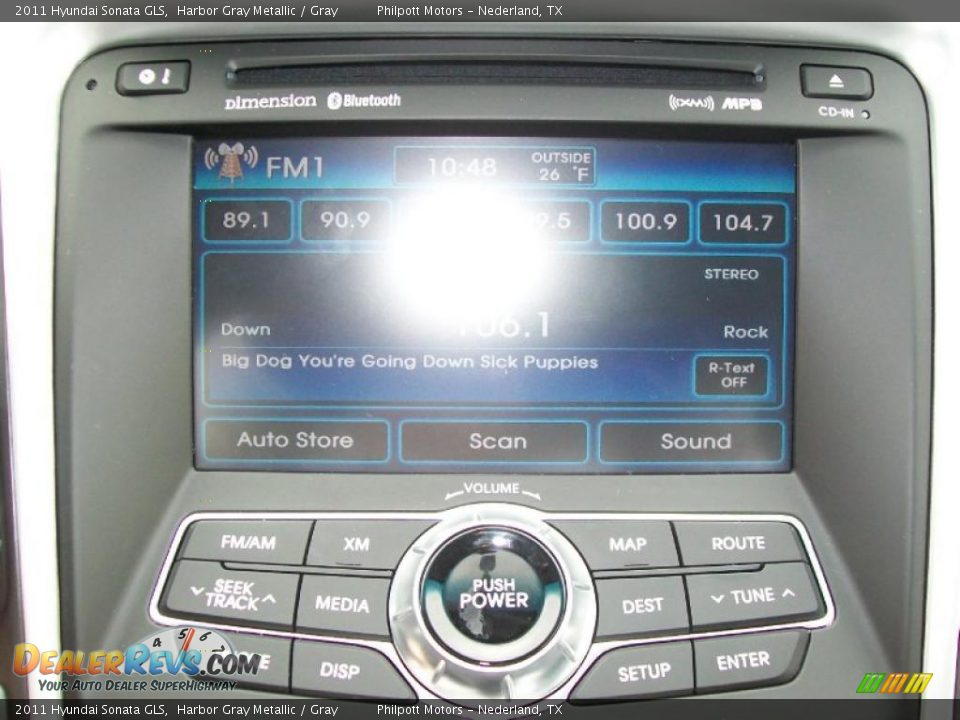 2011 Hyundai Sonata GLS Harbor Gray Metallic / Gray Photo #25