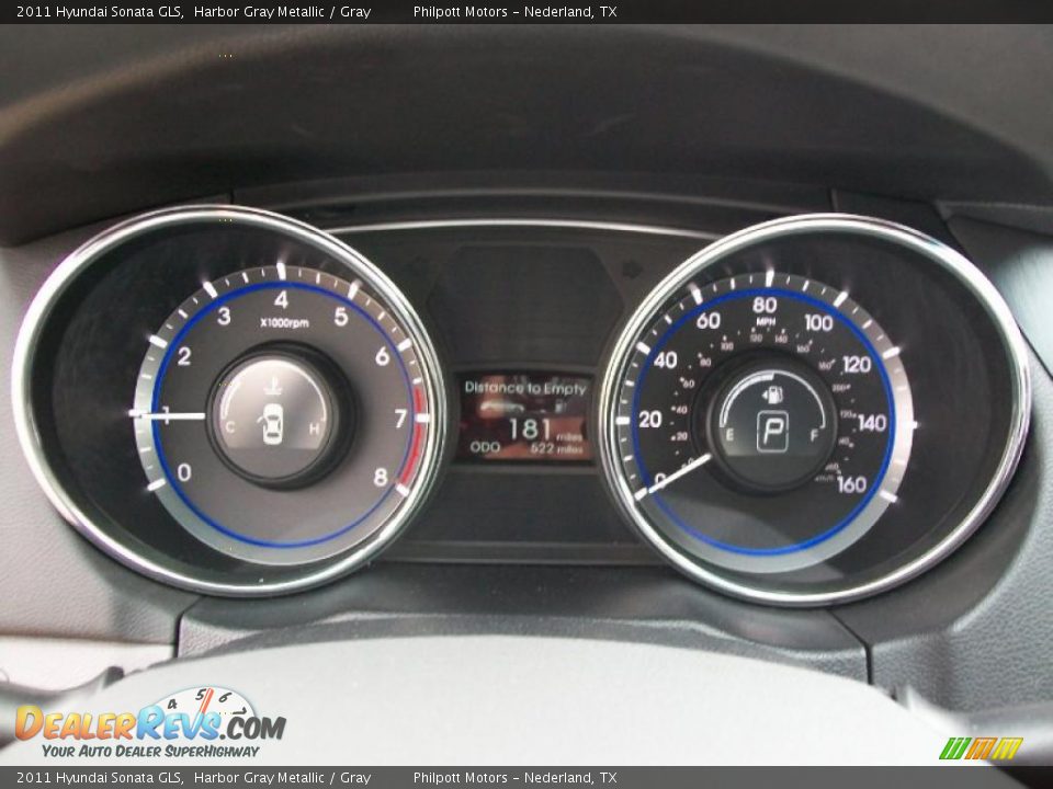 2011 Hyundai Sonata GLS Harbor Gray Metallic / Gray Photo #31