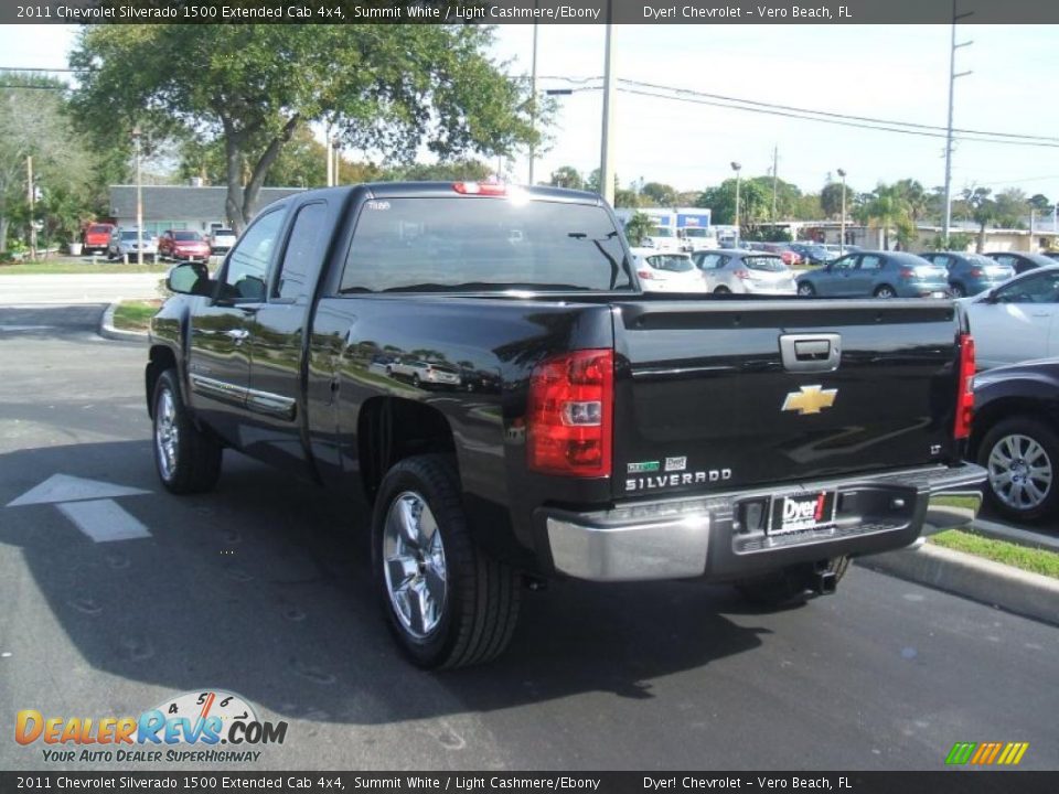 2011 Chevrolet Silverado 1500 Extended Cab 4x4 Summit White / Light Cashmere/Ebony Photo #2