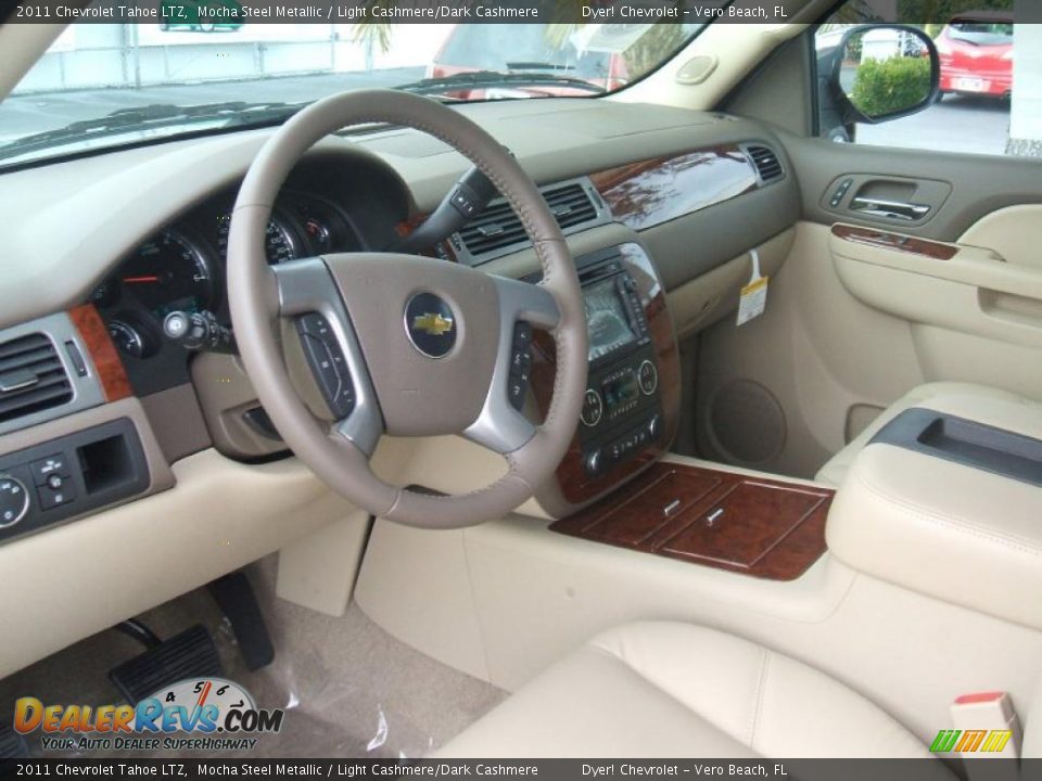 Light Cashmere/Dark Cashmere Interior - 2011 Chevrolet Tahoe LTZ Photo #9