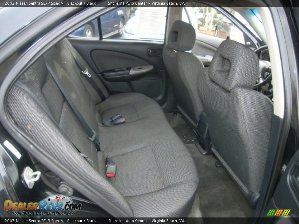 Black Interior 2003 Nissan Sentra Se R Spec V Photo 11