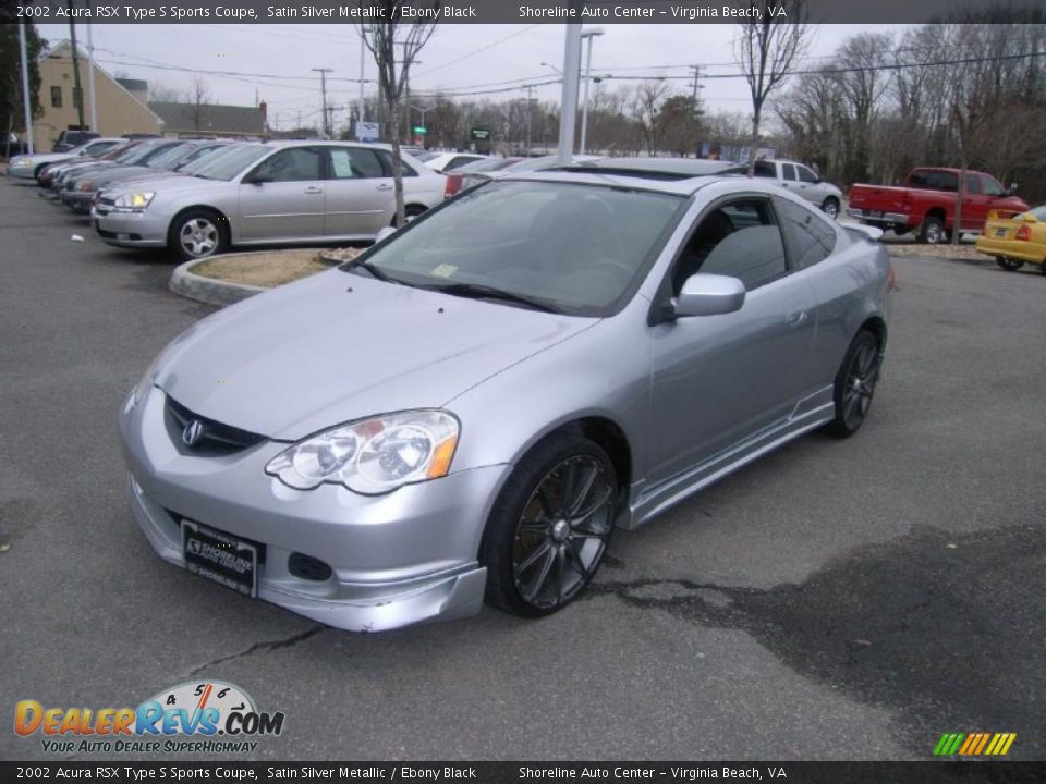 2002 Acura RSX Type S Sports Coupe Satin Silver Metallic / Ebony Black Photo #1