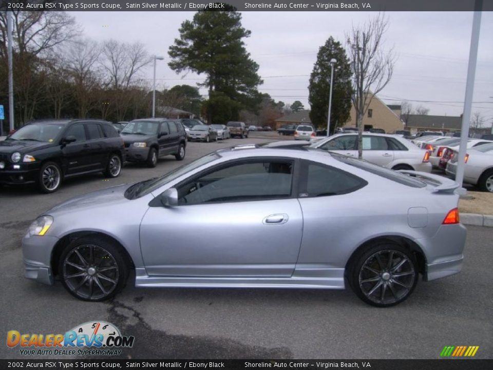 2002 Acura RSX Type S Sports Coupe Satin Silver Metallic / Ebony Black Photo #2