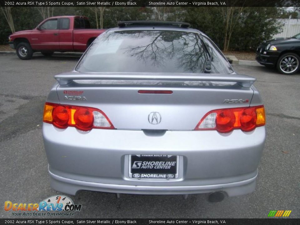 2002 Acura RSX Type S Sports Coupe Satin Silver Metallic / Ebony Black Photo #4