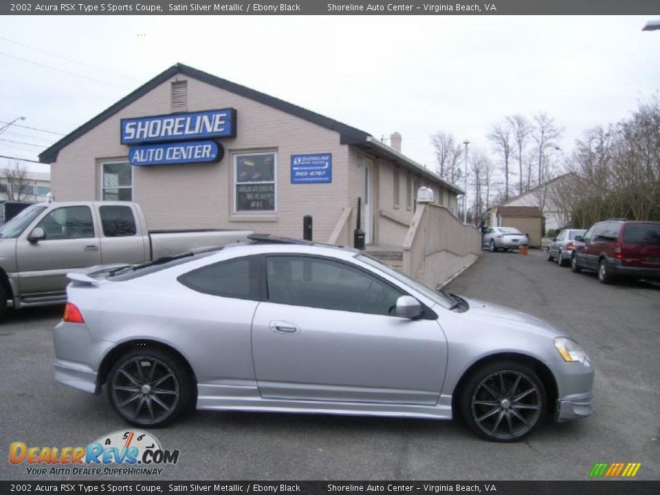 2002 Acura RSX Type S Sports Coupe Satin Silver Metallic / Ebony Black Photo #7