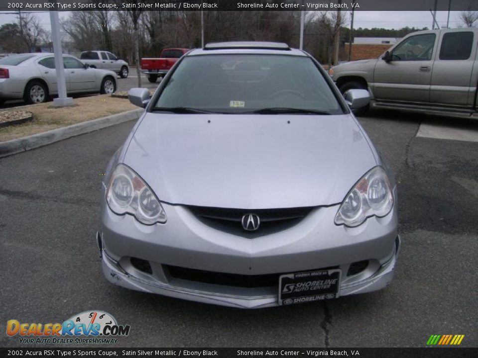 2002 Acura RSX Type S Sports Coupe Satin Silver Metallic / Ebony Black Photo #9