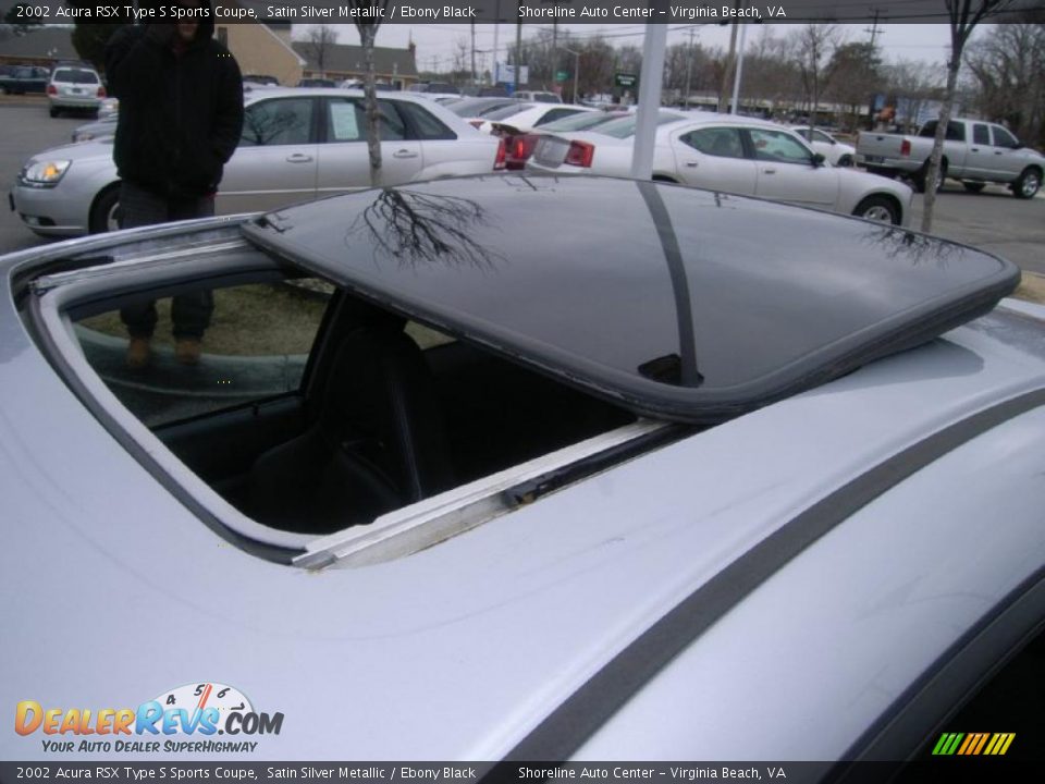 2002 Acura RSX Type S Sports Coupe Satin Silver Metallic / Ebony Black Photo #10