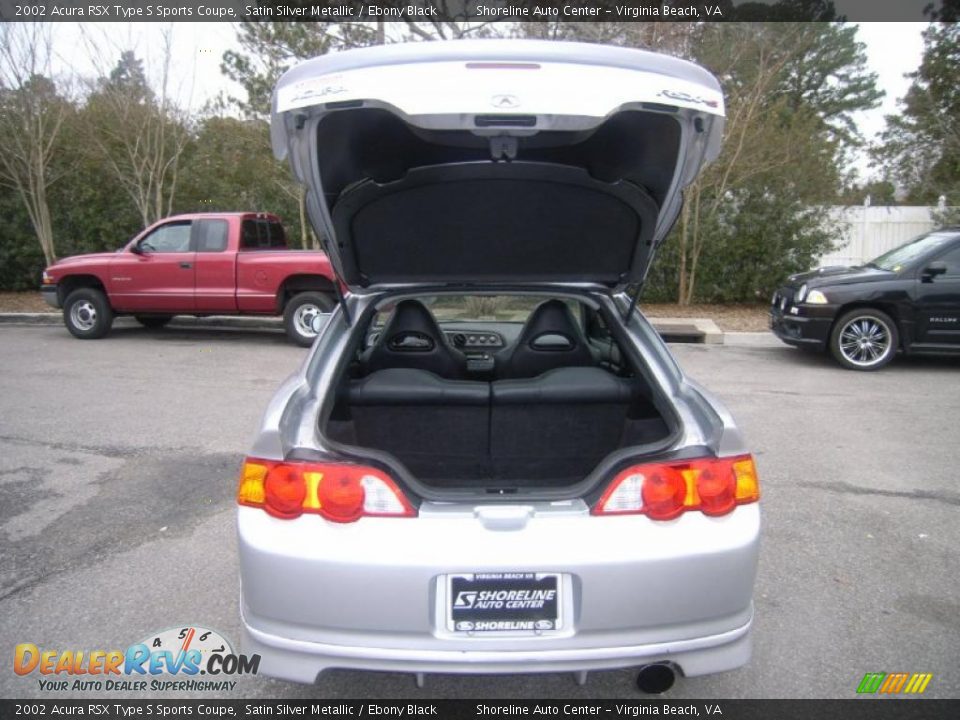 2002 Acura RSX Type S Sports Coupe Satin Silver Metallic / Ebony Black Photo #12