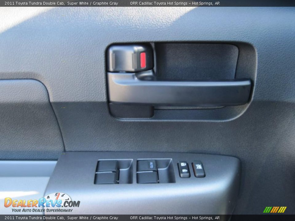 2011 Toyota Tundra Double Cab Super White / Graphite Gray Photo #12