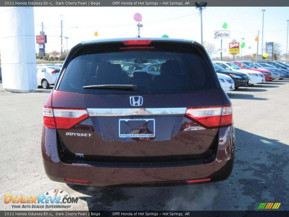 2011 Honda odyssey ex-l dark cherry pearl #4