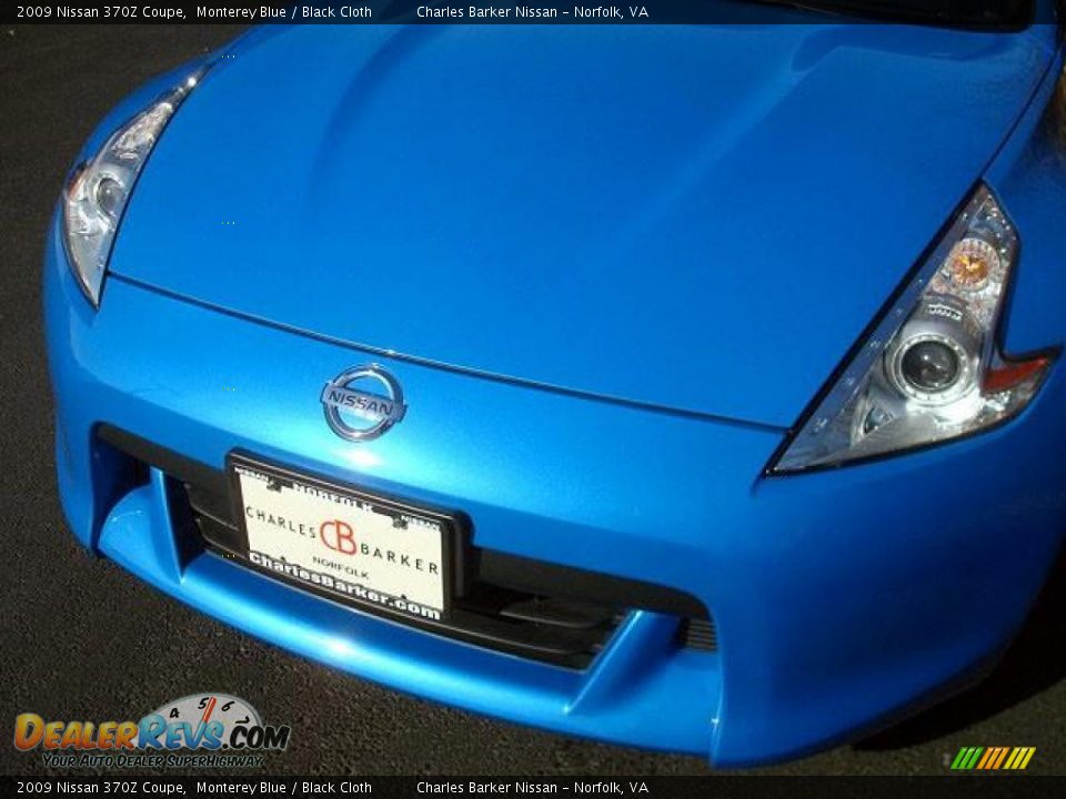 2009 Nissan 370Z Coupe Monterey Blue / Black Cloth Photo #2