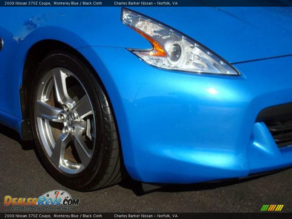 2009 Nissan 370Z Coupe Monterey Blue / Black Cloth Photo #20