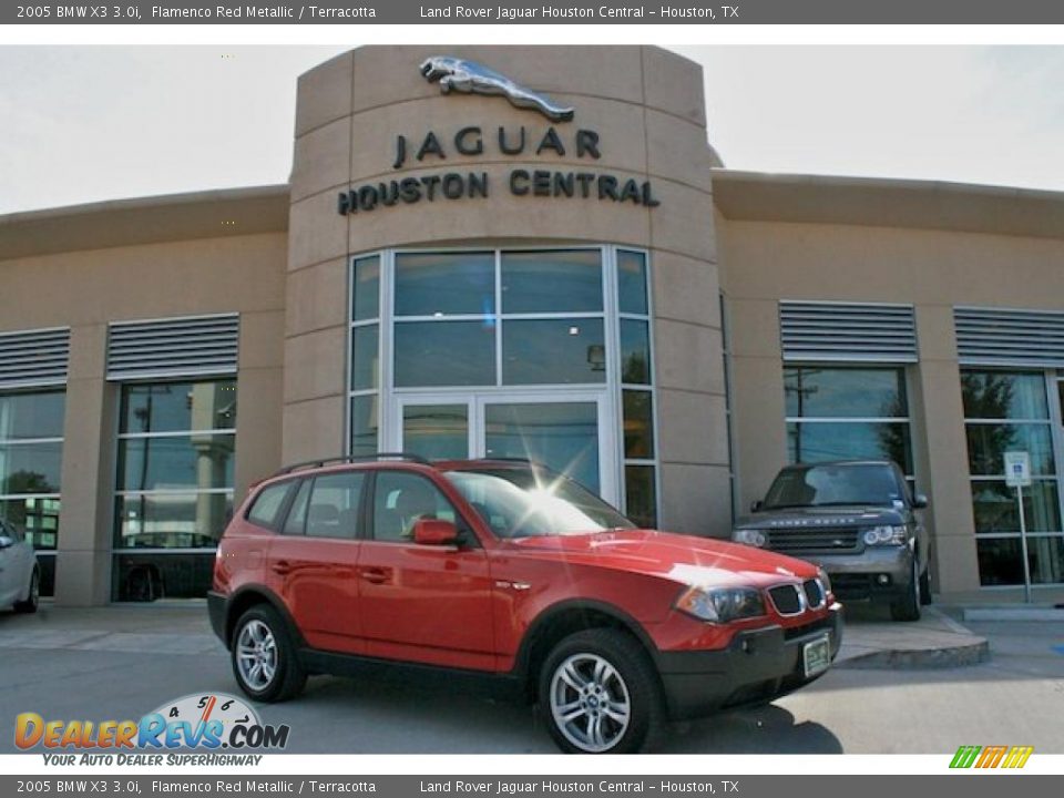 2005 BMW X3 3.0i Flamenco Red Metallic / Terracotta Photo #1