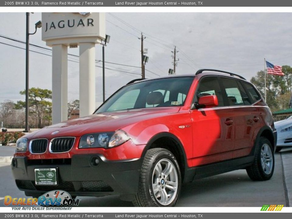 2005 BMW X3 3.0i Flamenco Red Metallic / Terracotta Photo #2