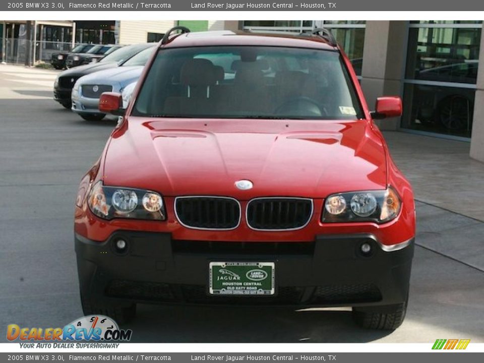 2005 BMW X3 3.0i Flamenco Red Metallic / Terracotta Photo #6