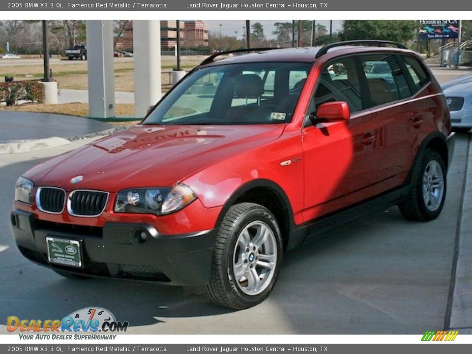 2005 BMW X3 3.0i Flamenco Red Metallic / Terracotta Photo #7