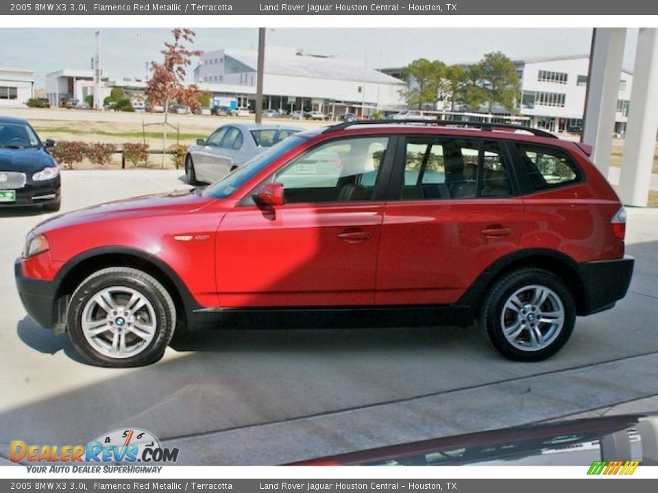 2005 BMW X3 3.0i Flamenco Red Metallic / Terracotta Photo #8