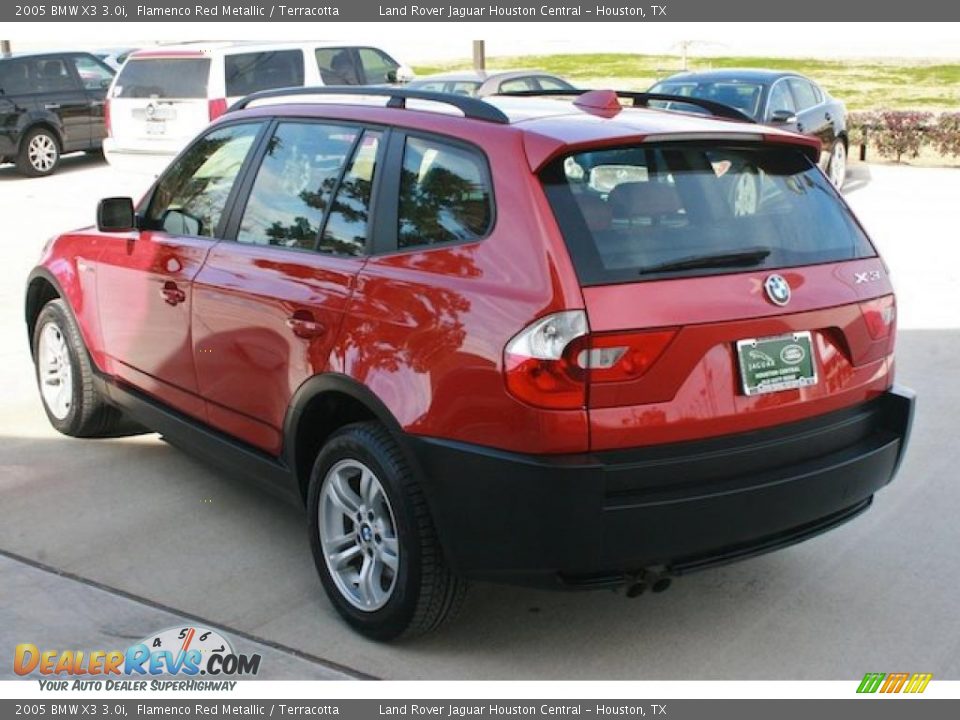 2005 BMW X3 3.0i Flamenco Red Metallic / Terracotta Photo #9