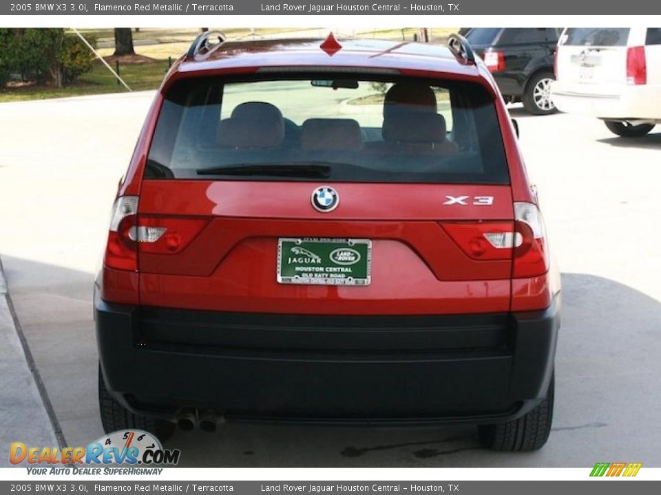 2005 BMW X3 3.0i Flamenco Red Metallic / Terracotta Photo #10