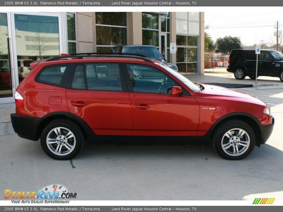 2005 BMW X3 3.0i Flamenco Red Metallic / Terracotta Photo #12