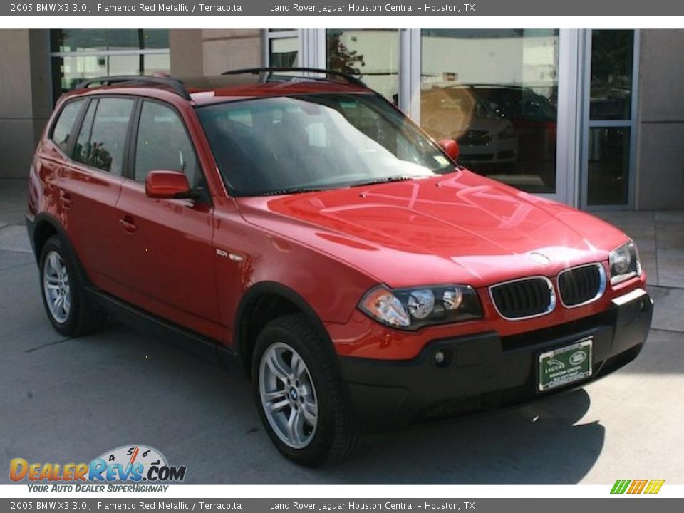 2005 BMW X3 3.0i Flamenco Red Metallic / Terracotta Photo #13