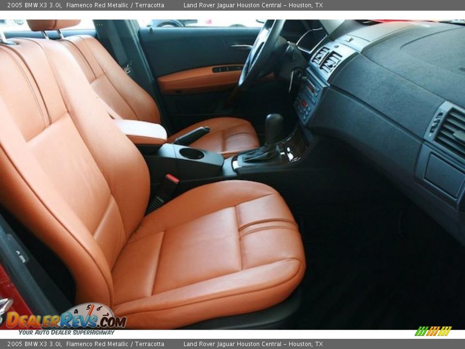 2005 BMW X3 3.0i Flamenco Red Metallic / Terracotta Photo #29