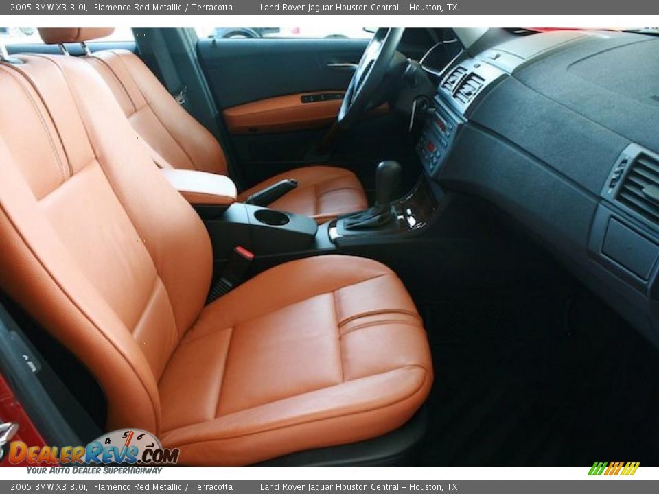 2005 BMW X3 3.0i Flamenco Red Metallic / Terracotta Photo #29