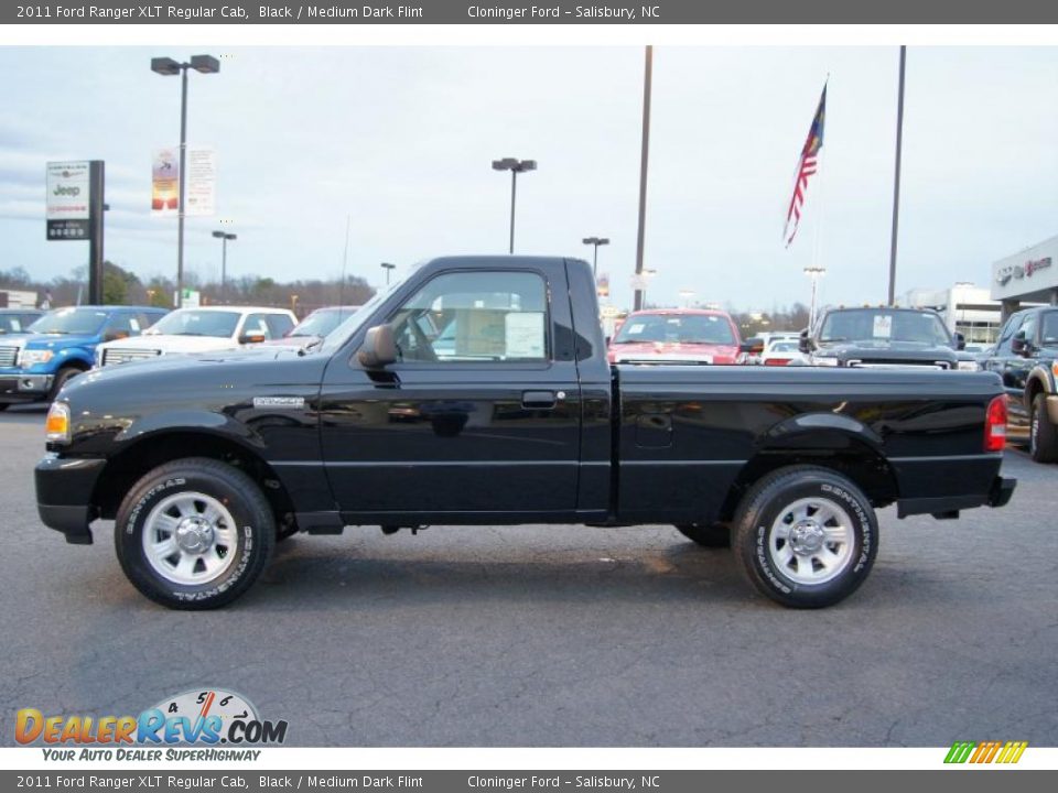 Black 2011 Ford Ranger XLT Regular Cab Photo #5