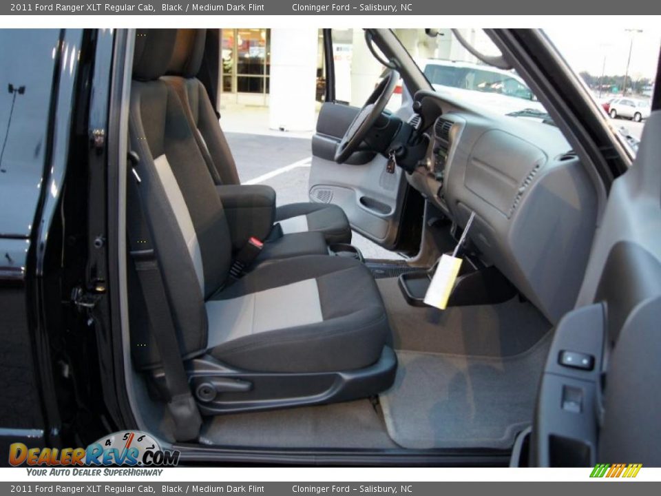 2011 Ford Ranger XLT Regular Cab Black / Medium Dark Flint Photo #10