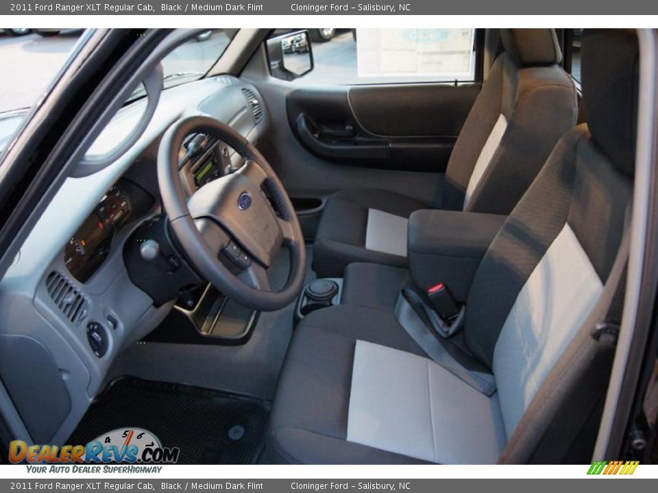 Medium Dark Flint Interior - 2011 Ford Ranger XLT Regular Cab Photo #17