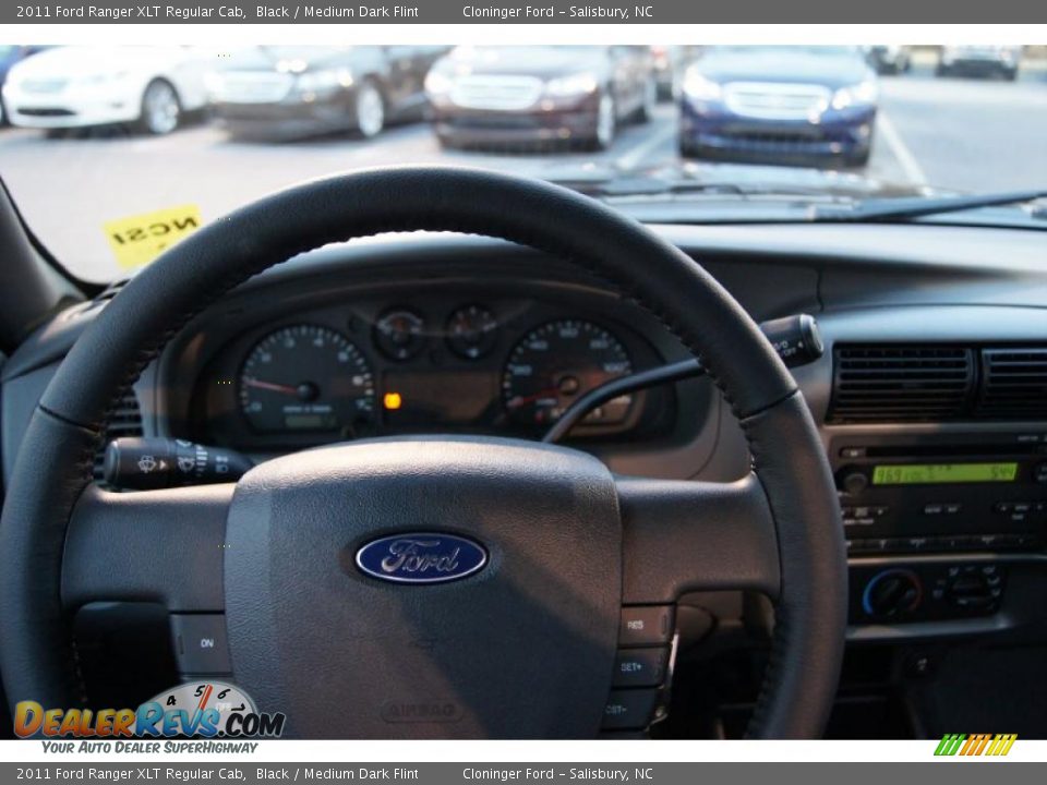 2011 Ford Ranger XLT Regular Cab Black / Medium Dark Flint Photo #22