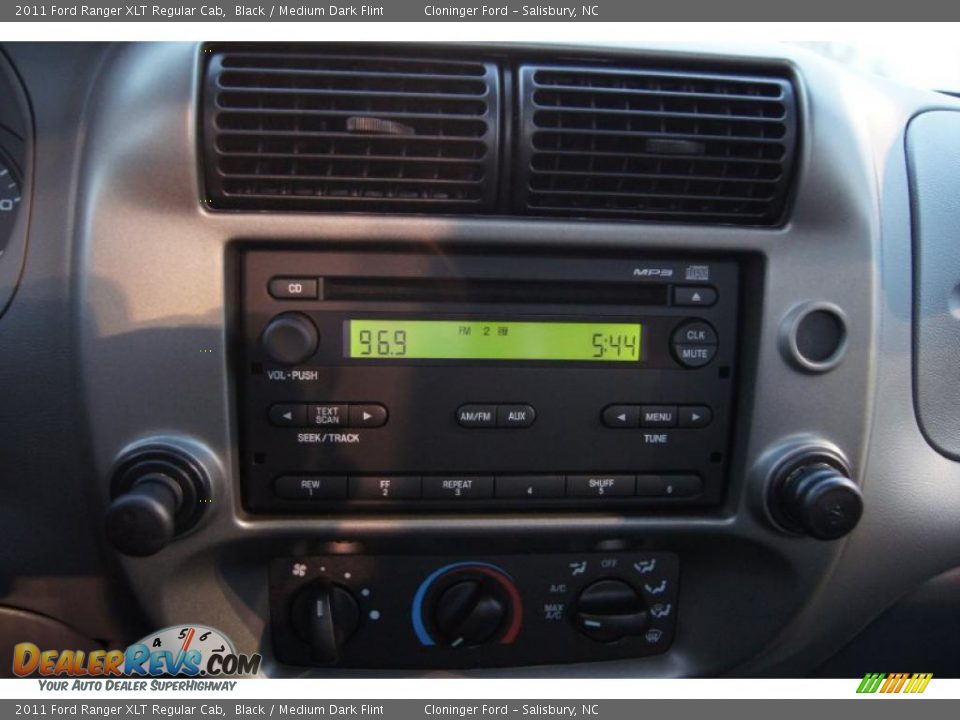 2011 Ford Ranger XLT Regular Cab Black / Medium Dark Flint Photo #23