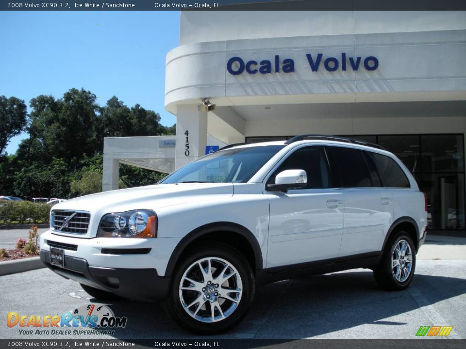 2008 Volvo XC90 3.2 Ice White / Sandstone Photo #1