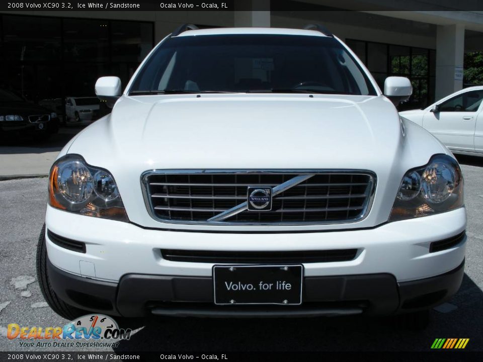 2008 Volvo XC90 3.2 Ice White / Sandstone Photo #2